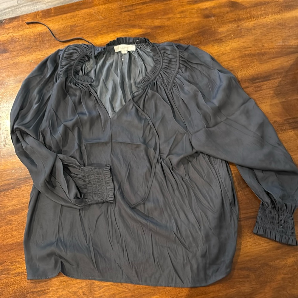Loft blue blouse XL